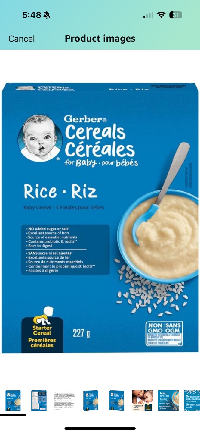 Gerber Rice Baby Cereal - 227g