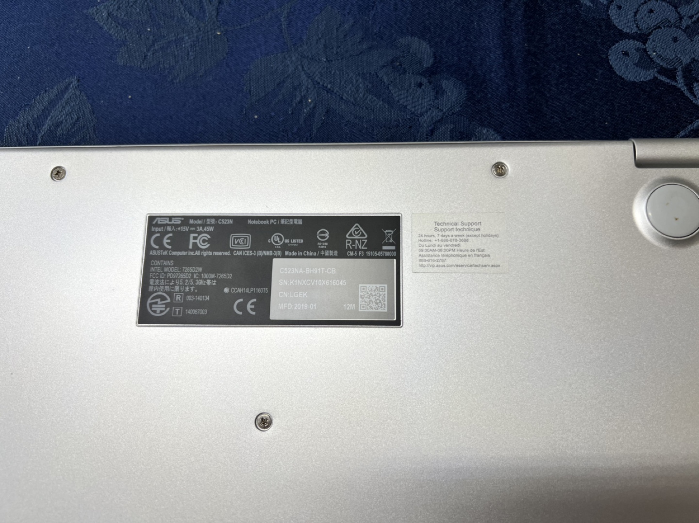 ASUS Chromebook C523N Laptop (For Parts) - photo 5