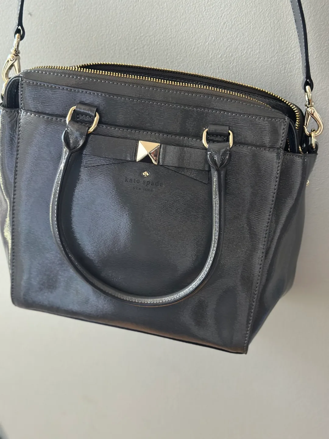 Kate Spade New York Grey Satchel Handbag image indicator(2)
