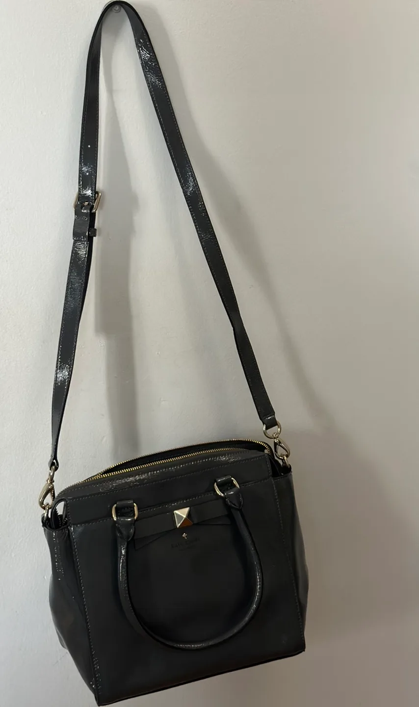 Kate Spade New York Grey Satchel Handbag image indicator(3)