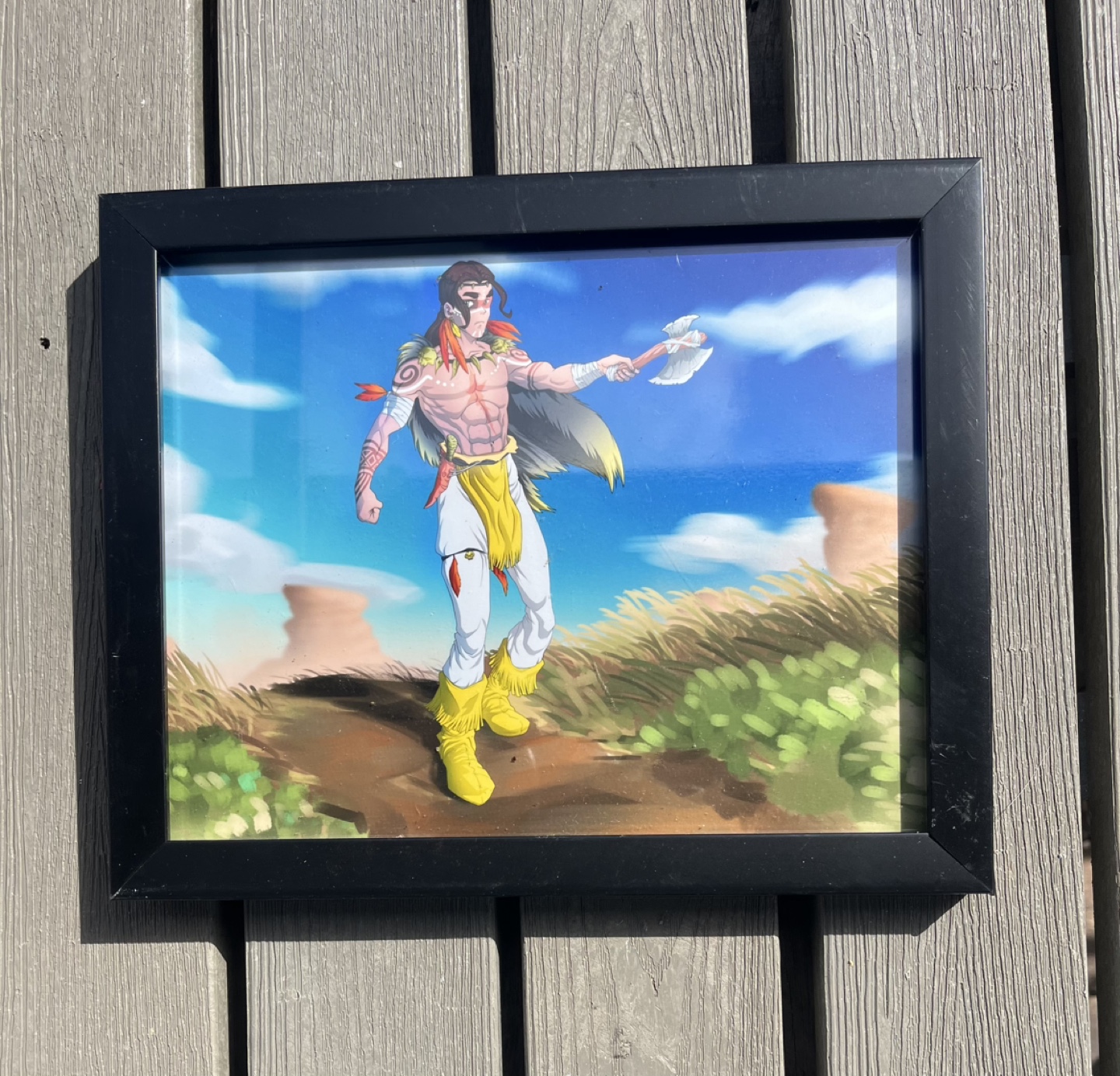 Framed fantasy art print