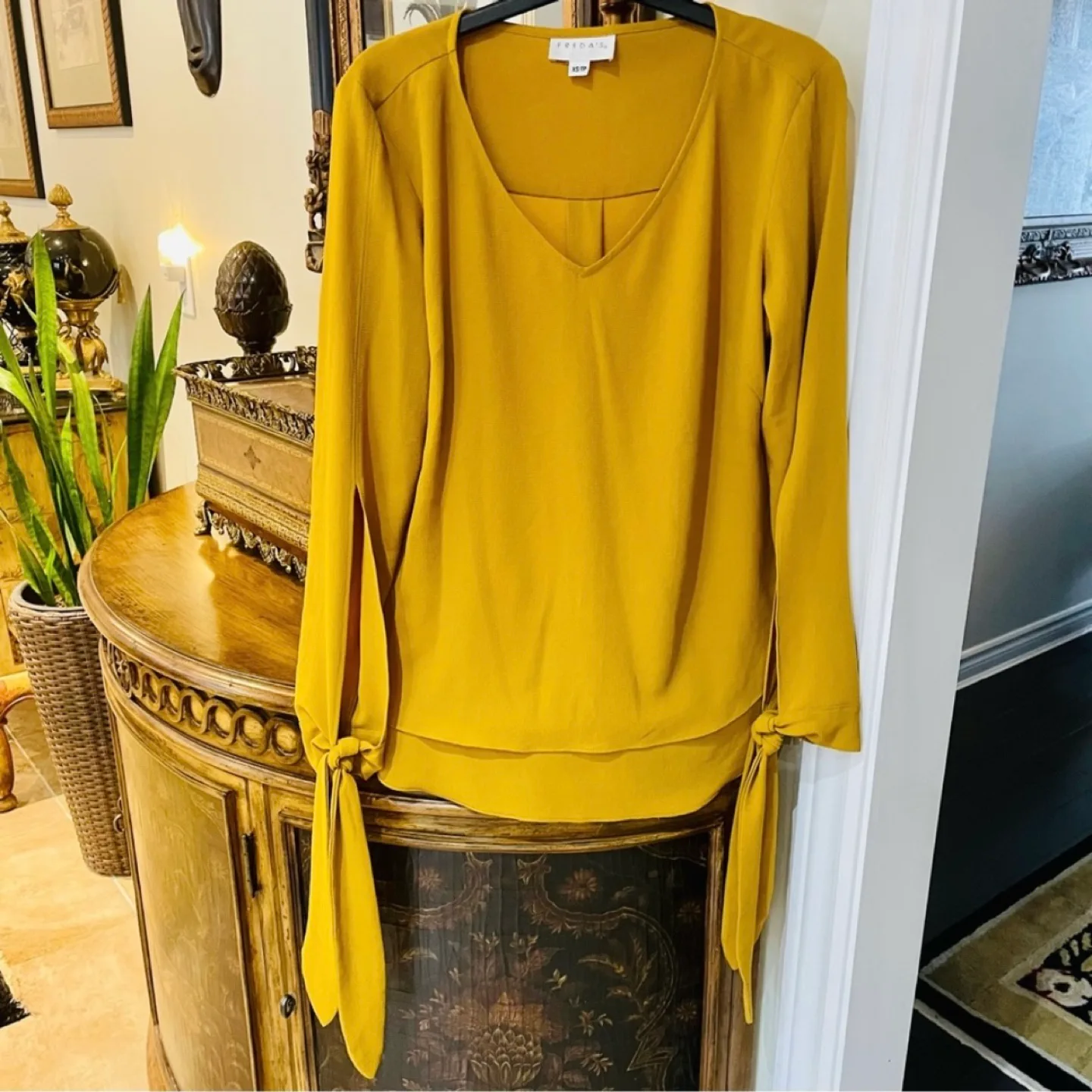 Freda's Mustard Yellow Blouse image indicator(2)
