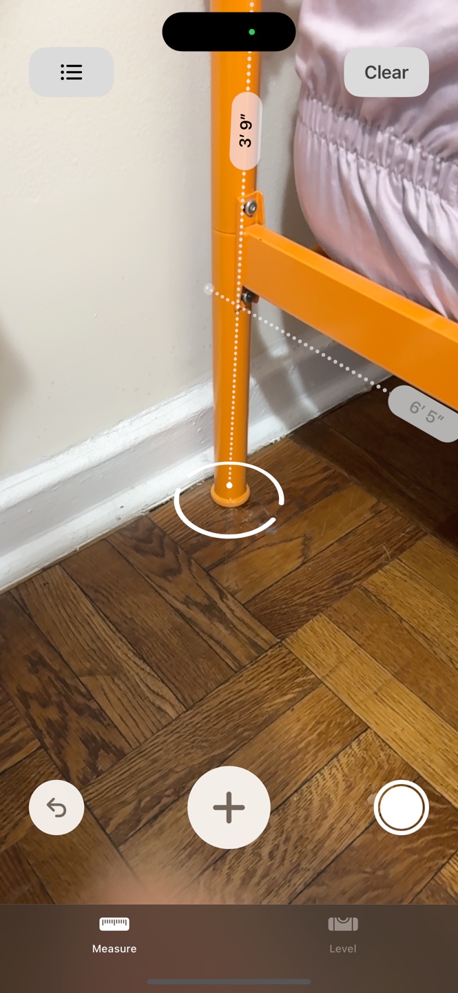 Twin sized metal Orange colored bed frame. - photo 4