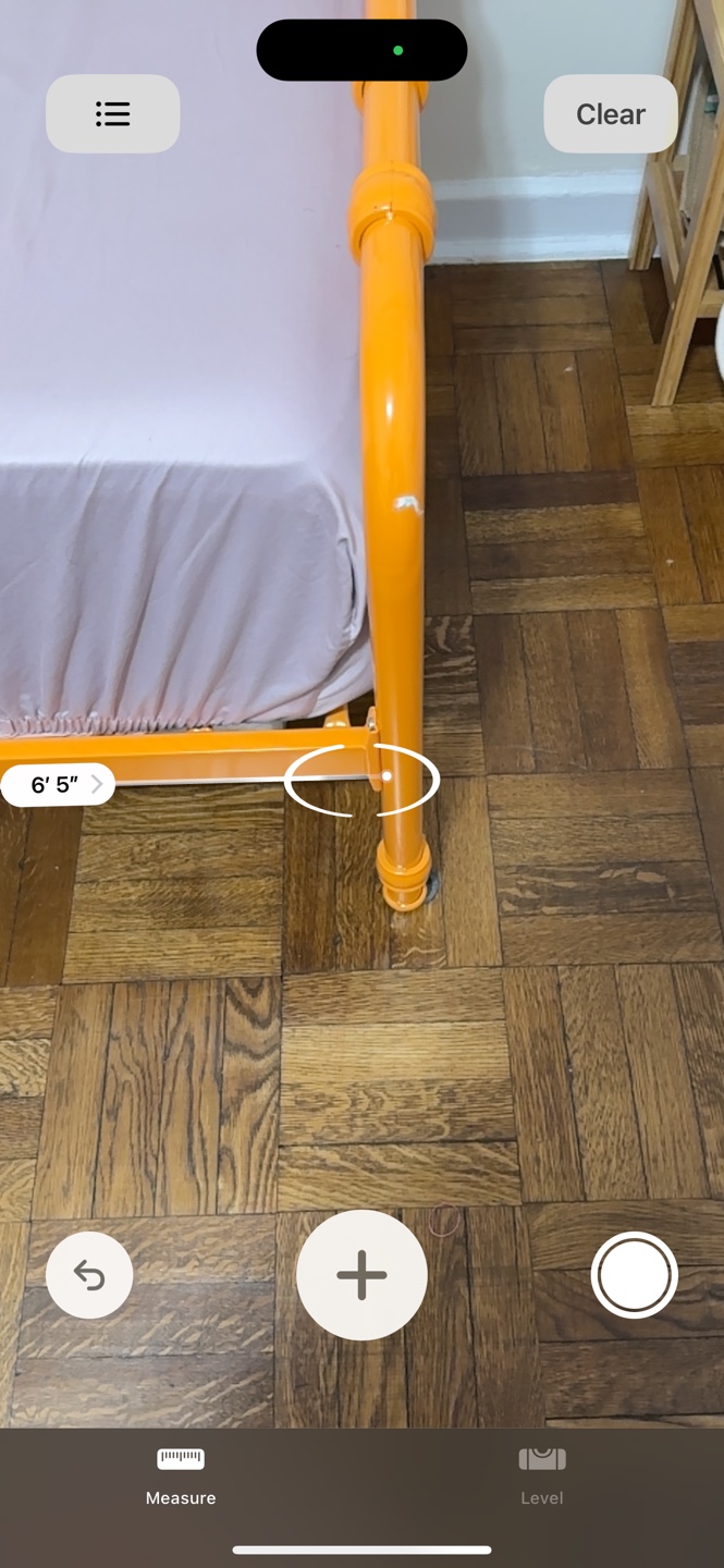 Twin sized metal Orange colored bed frame. - photo 5
