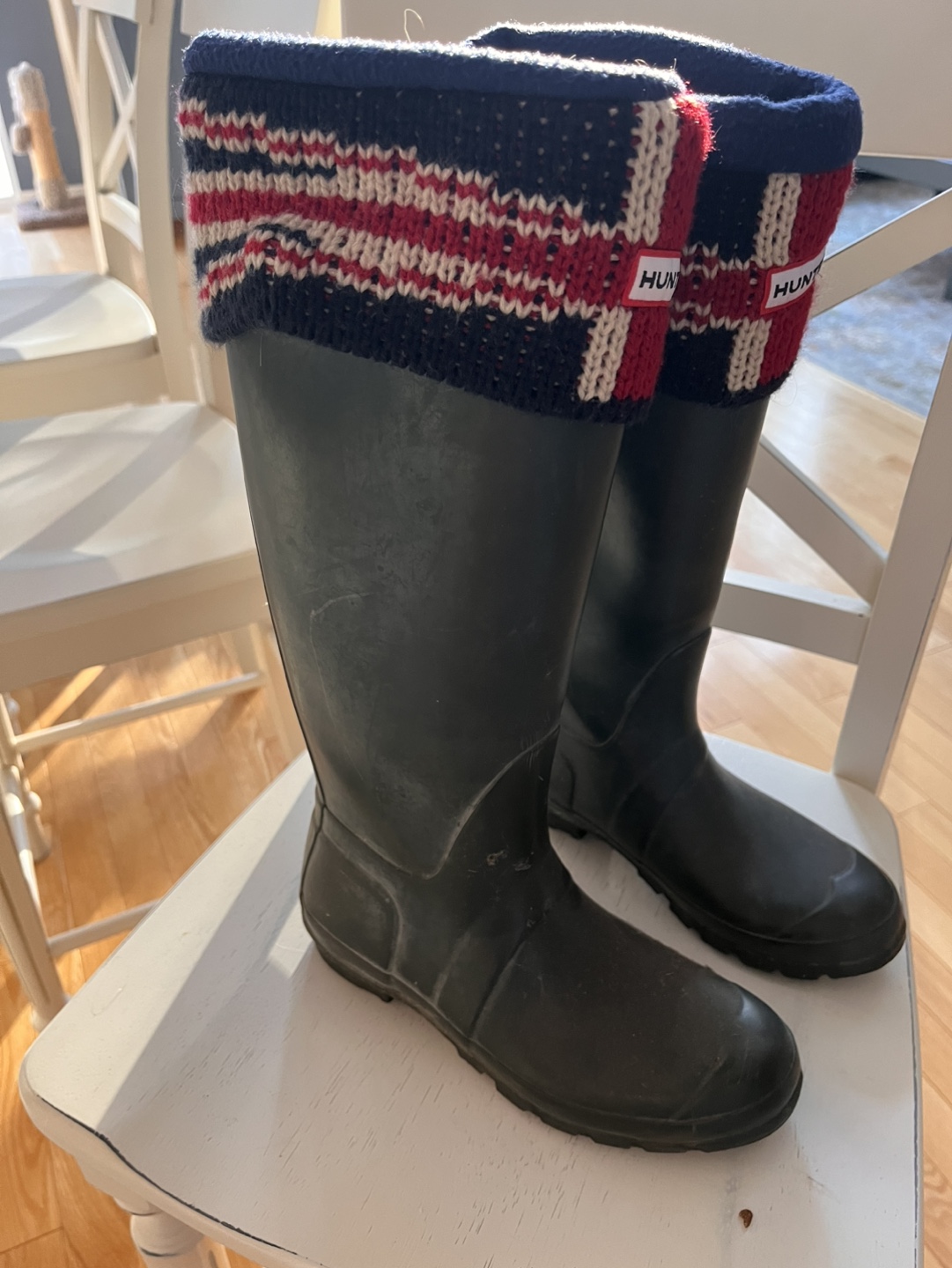 Hunter Boots in green