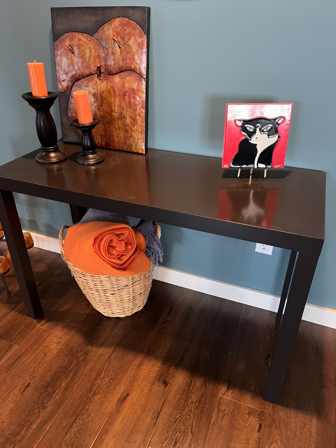 Dark  Console Table from IKEA