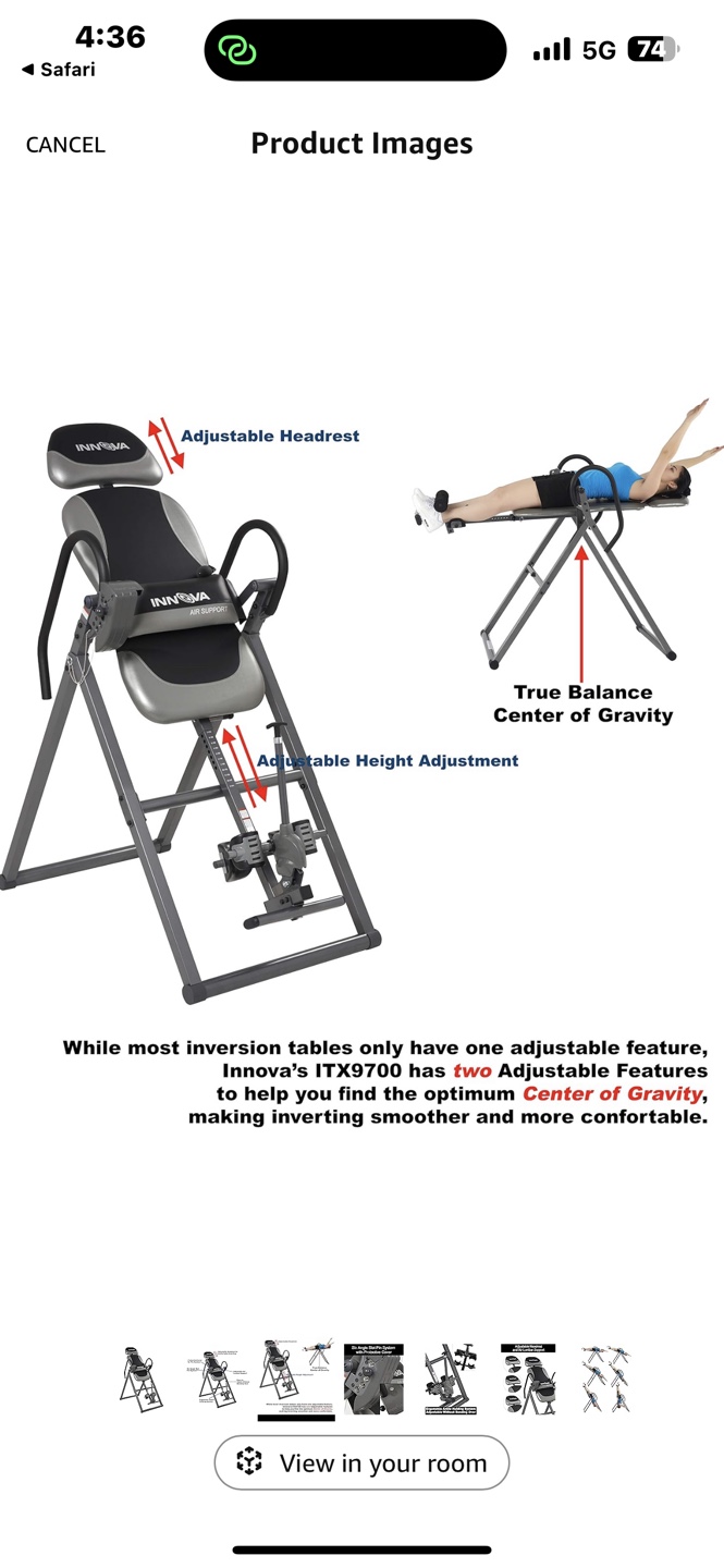 Innova ITX9700 Inversion Table - photo 3