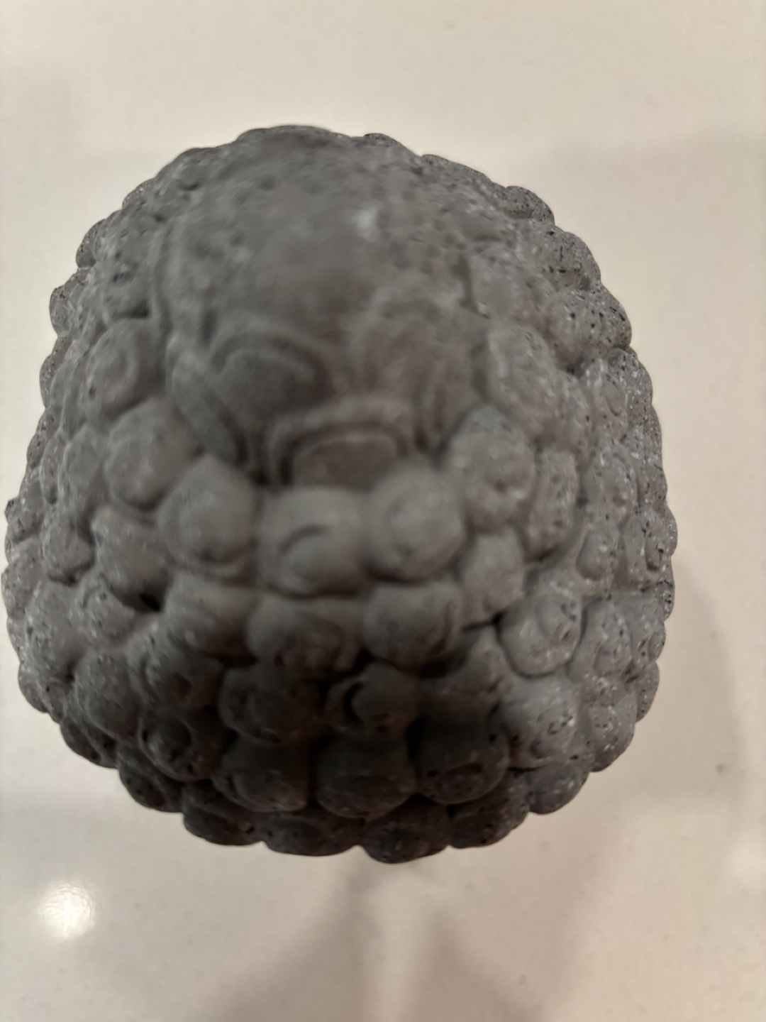 Grey Stone Buddha Head Statue - photo 2