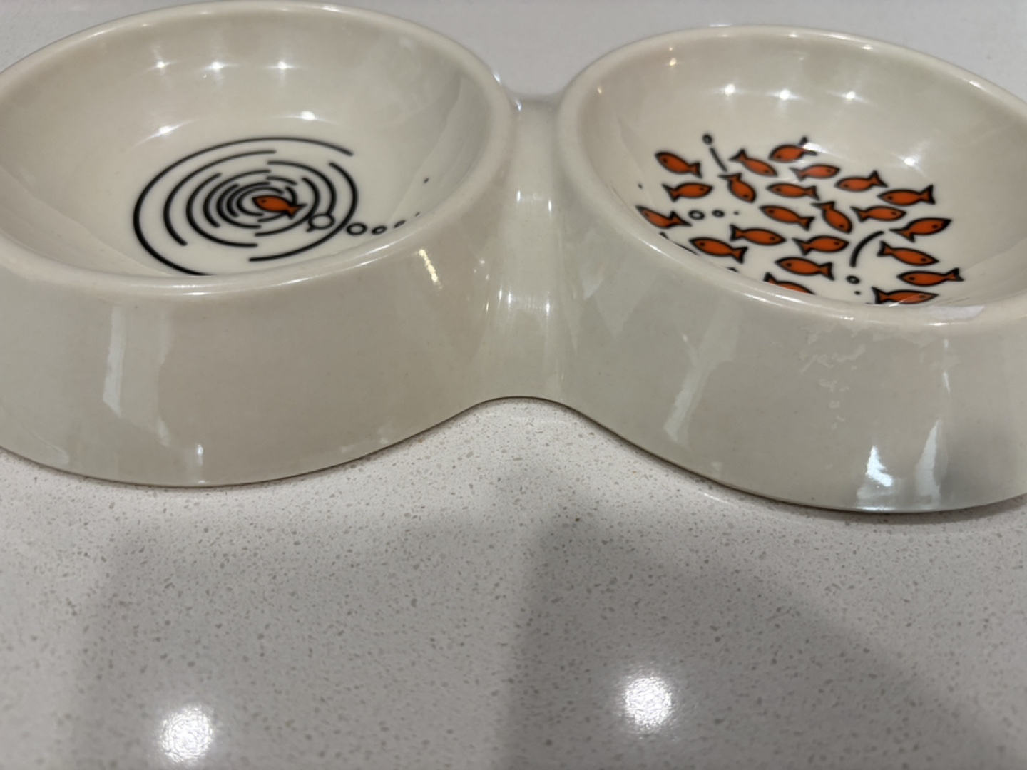 Unique Double Pet Bowl with Fish Design - photo 5