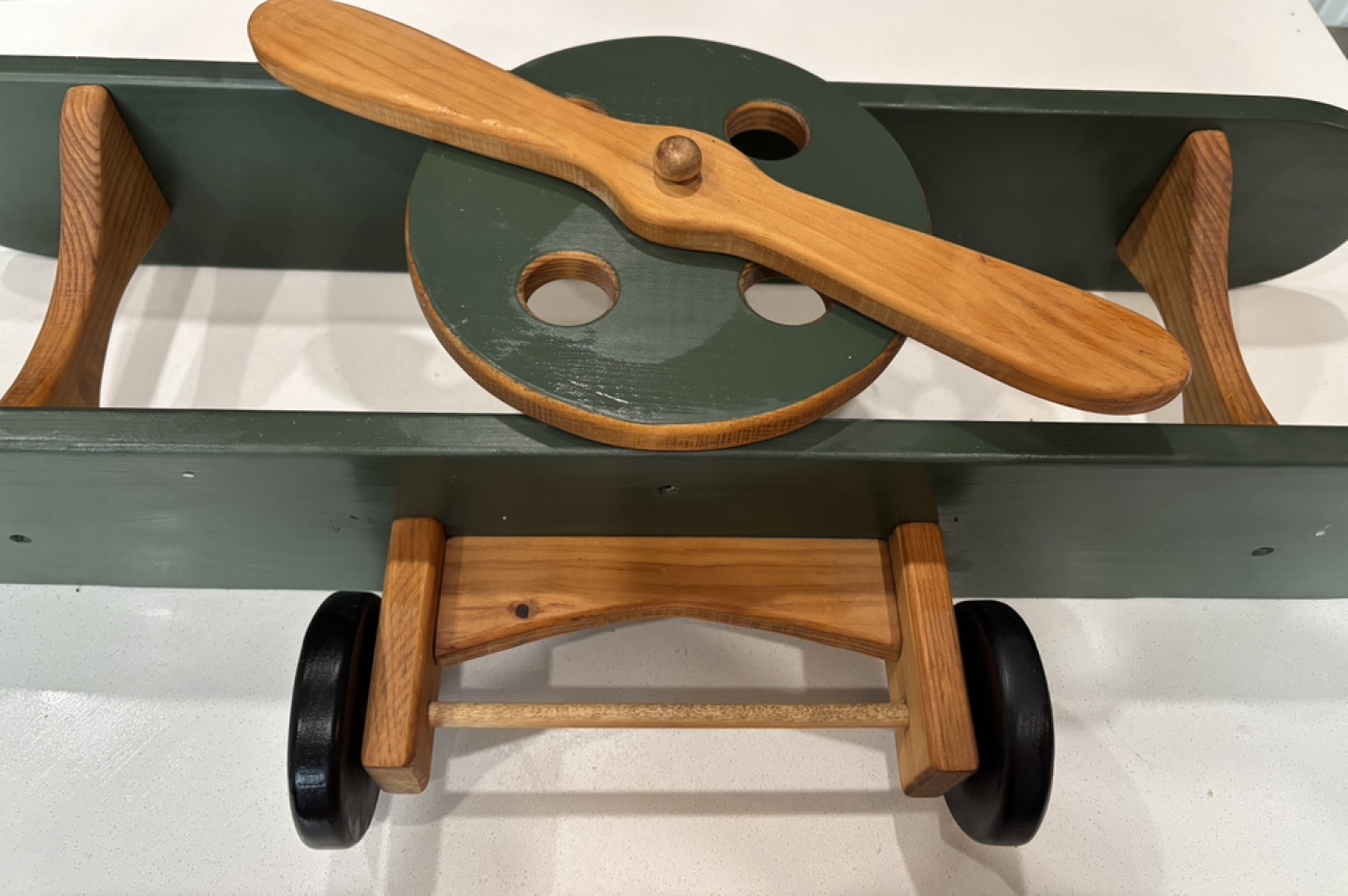 Wooden Biplane Wall Shelf - photo 5