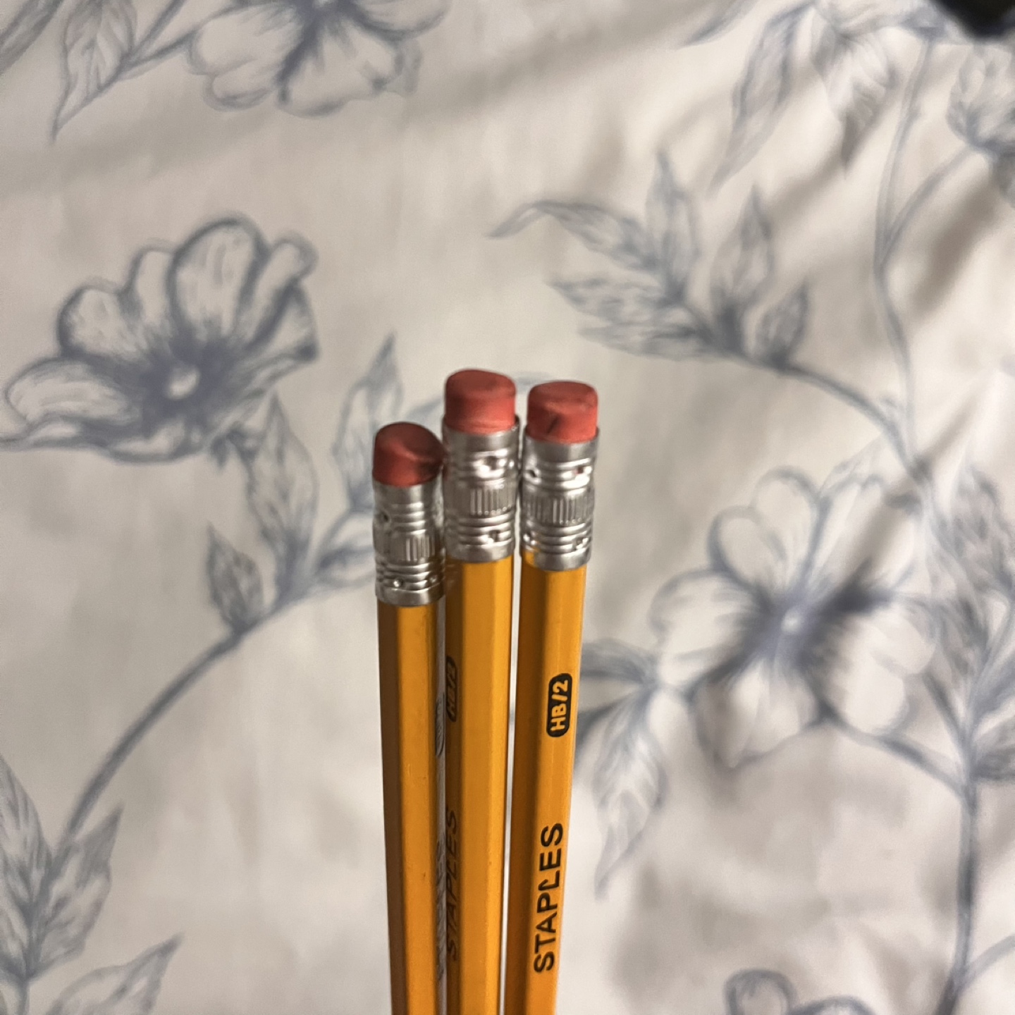 Three Yellow Staples Pencils HB #2 #freecycle - photo 2