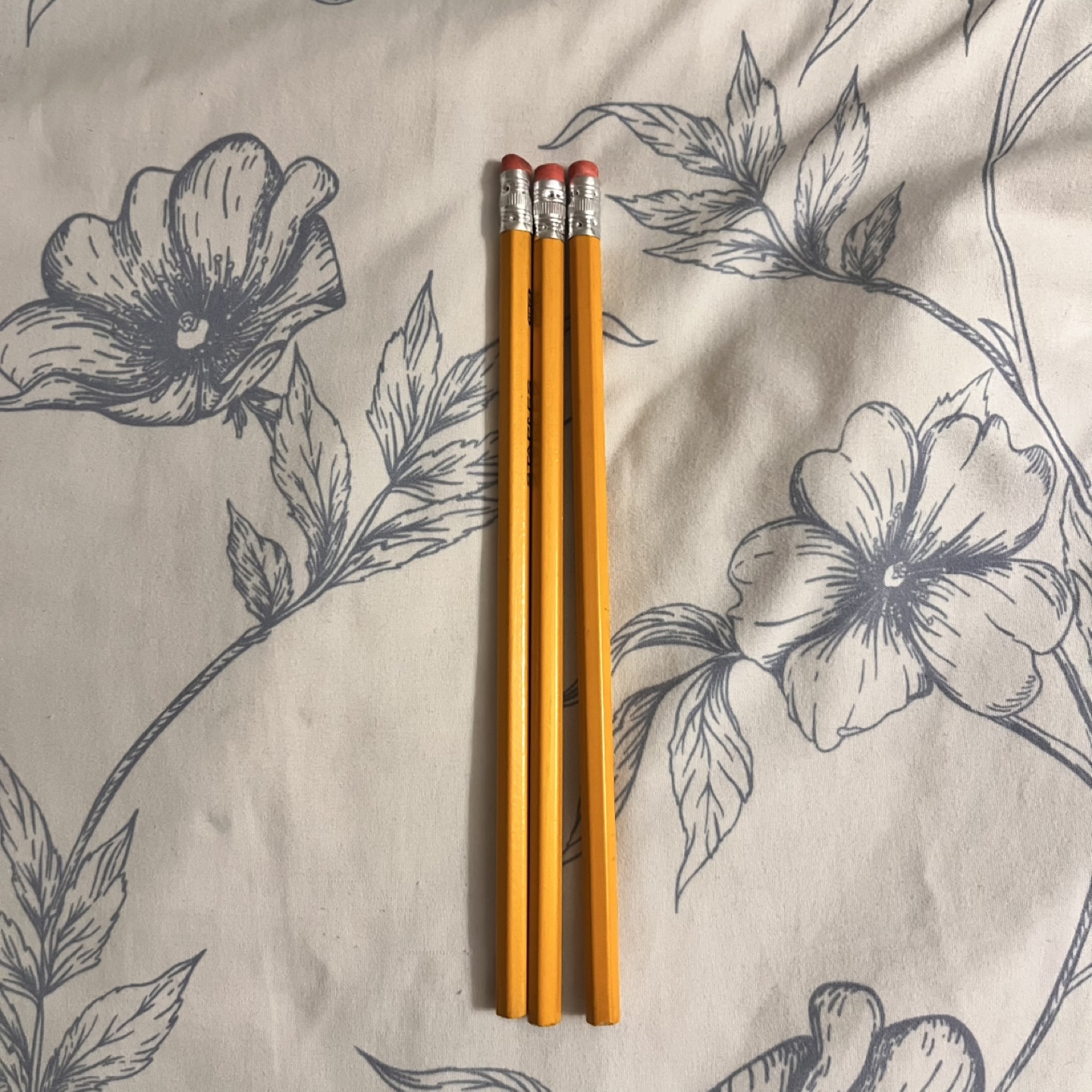 Three Yellow Staples Pencils HB #2 #freecycle