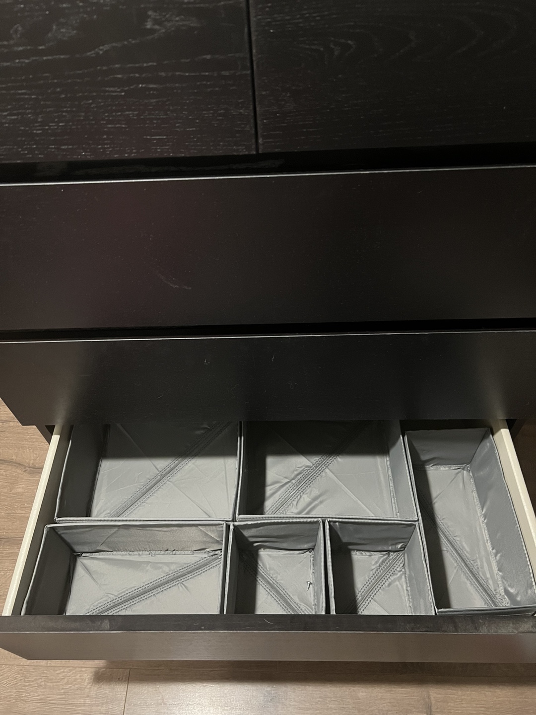 IKEA MALM 6-Drawer Chest - Black-Brown - photo 3