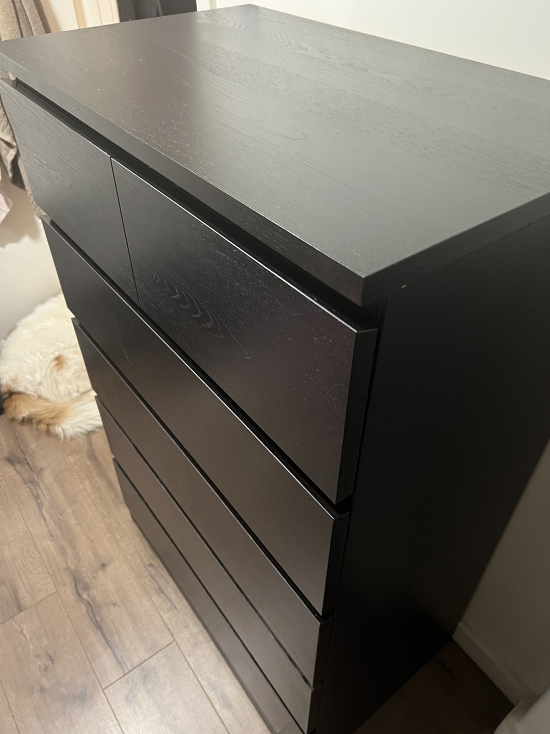 IKEA MALM 6-Drawer Chest - Black-Brown - photo 4