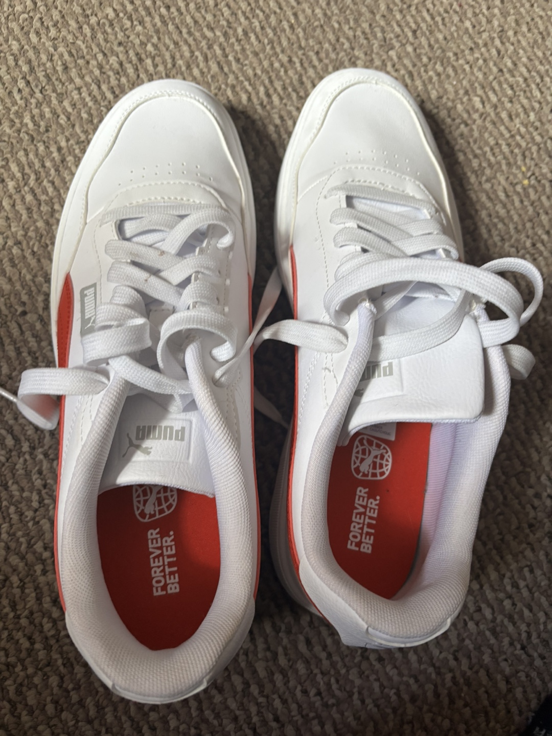 Puma Carina Lift Sneakers - White/Red - photo 2
