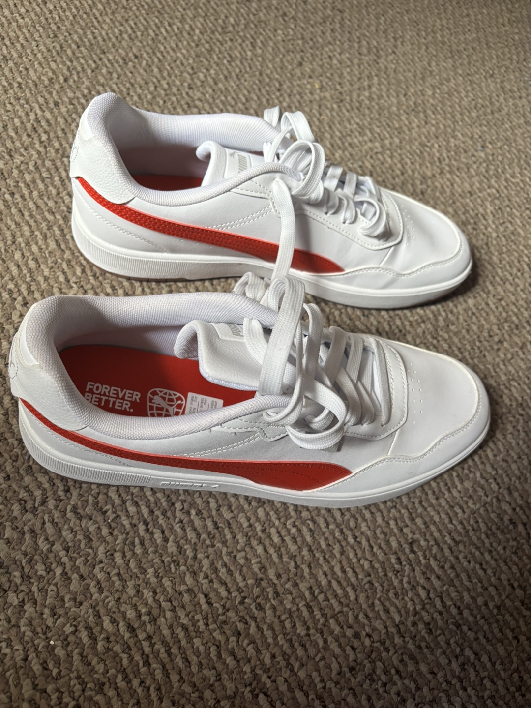 Puma Carina Lift Sneakers - White/Red - photo 3