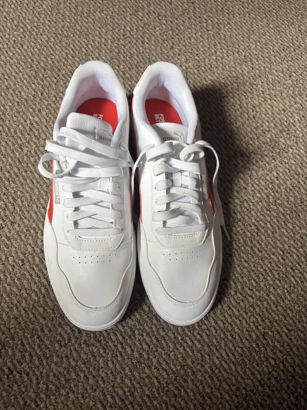 Puma Carina Lift Sneakers - White/Red