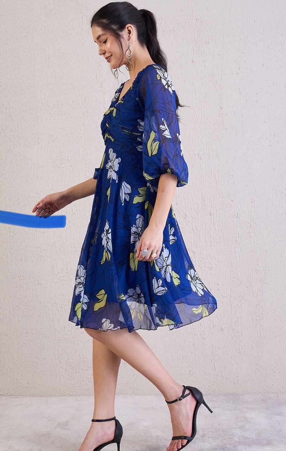 Gorgeous Floral Print Mini Dress - photo 2