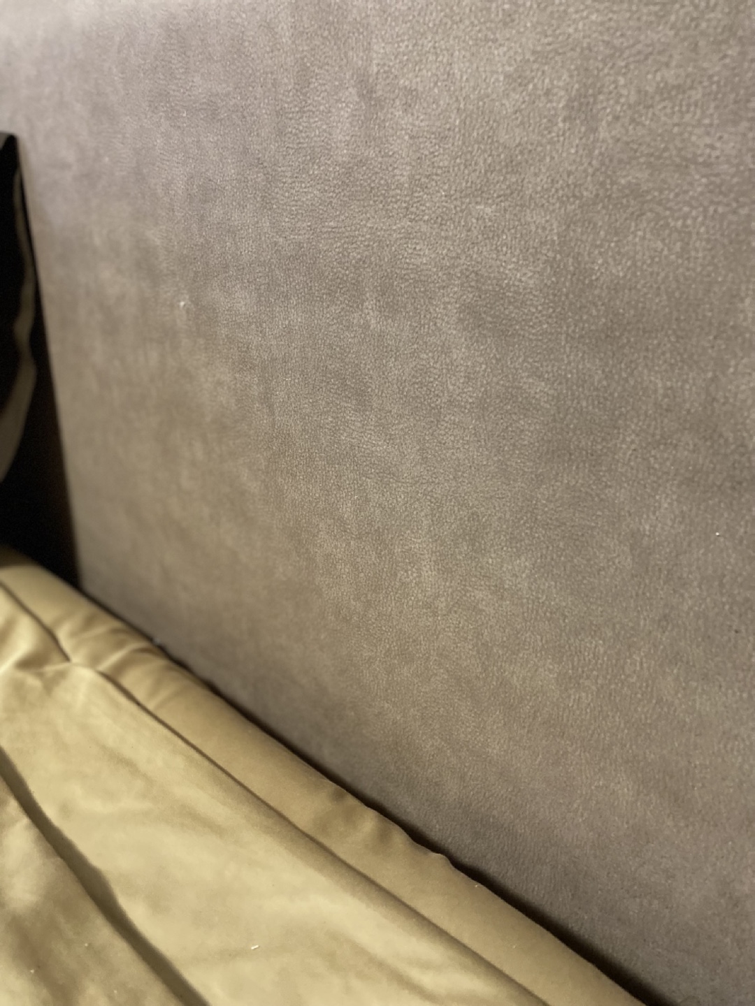 King Headboard - Beige Upholstered