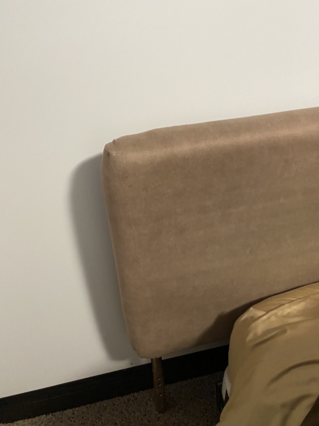 King Headboard - Beige Upholstered - photo 2