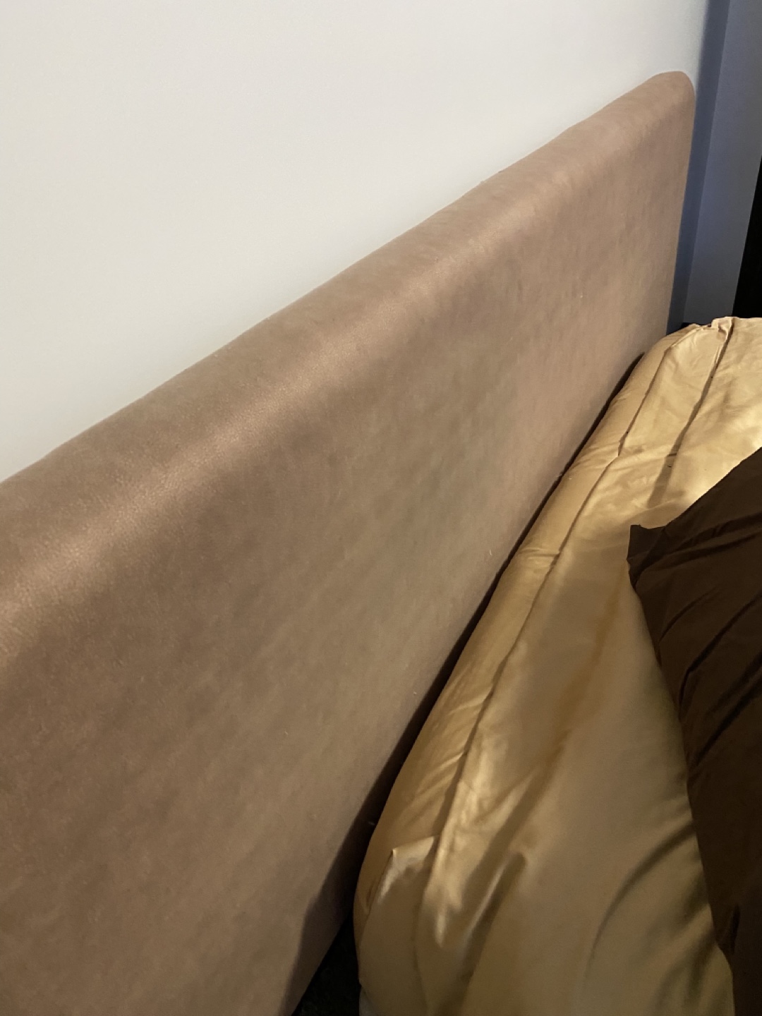 King Headboard - Beige Upholstered - photo 5