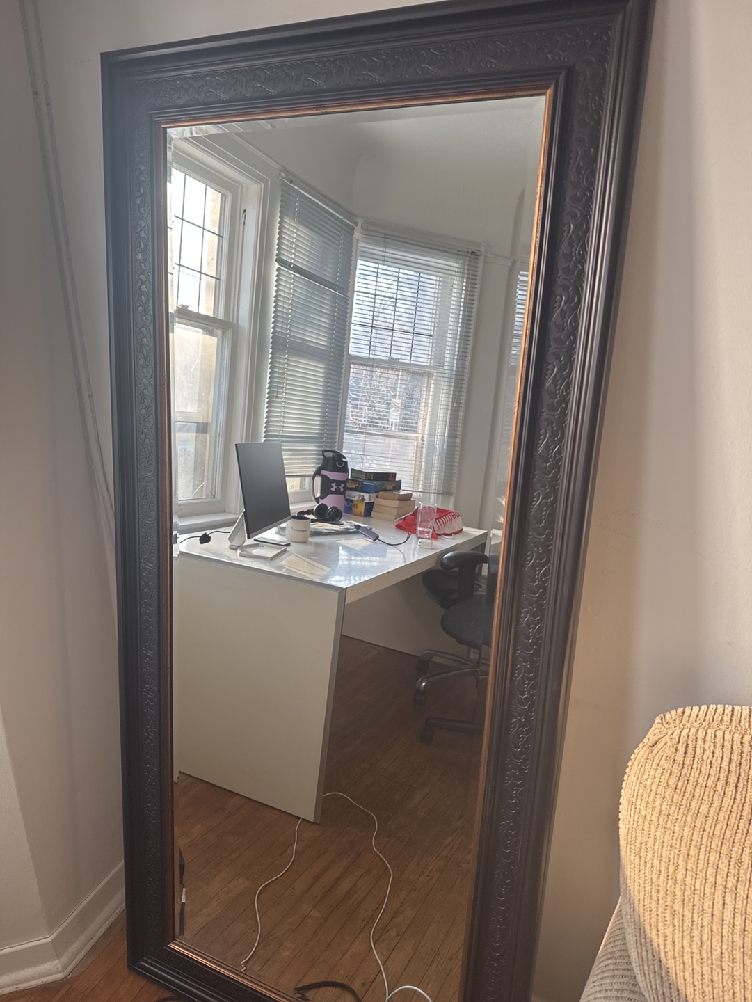 Large Ornate Full-Length Mirror