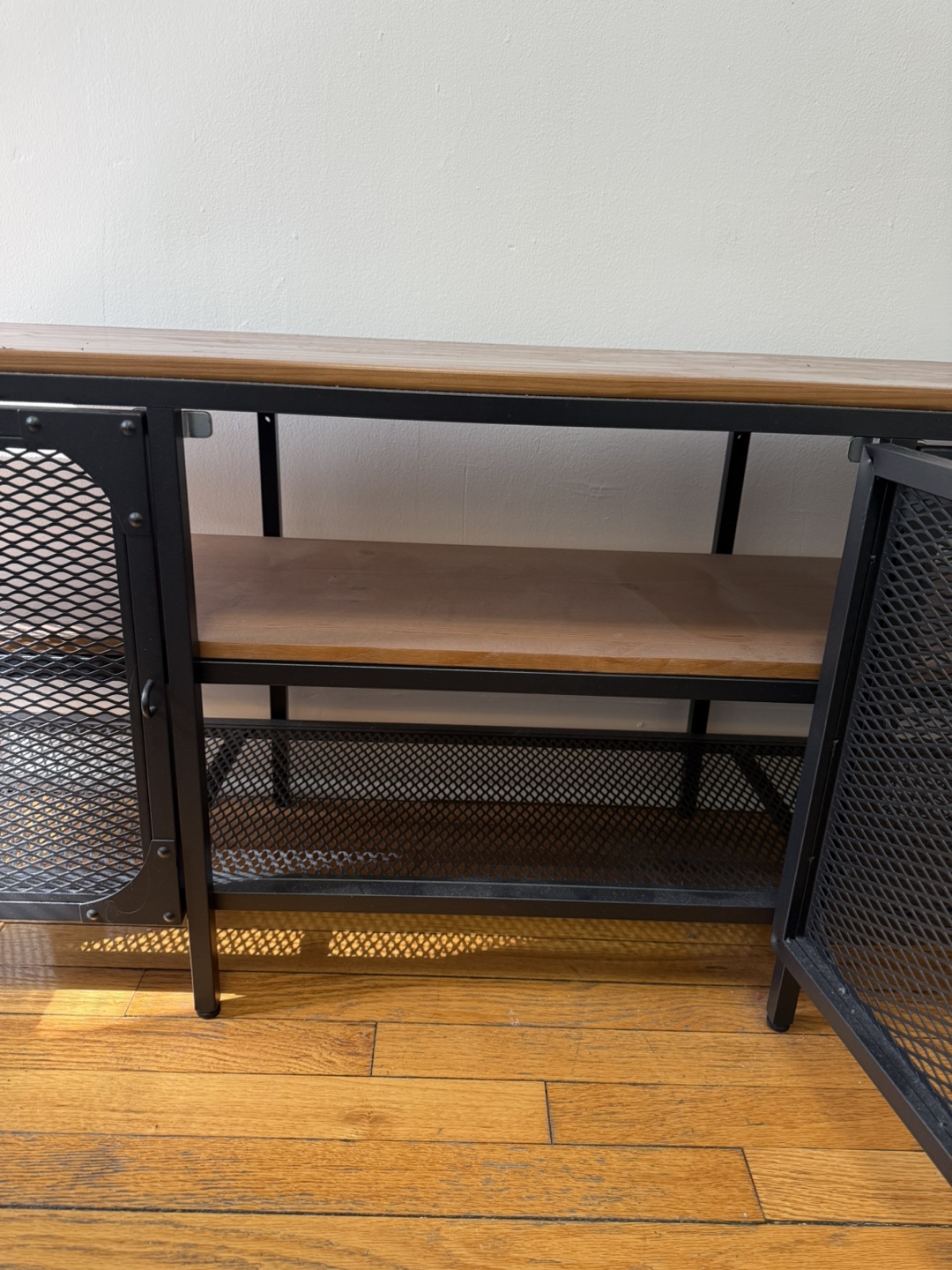 Industrial Style Metal and Wood TV unit - photo 2