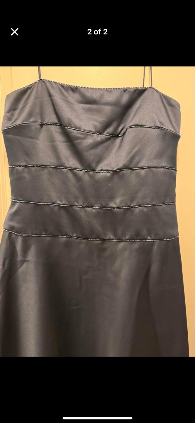 Elegant Dark Navy Blue Formal Gown