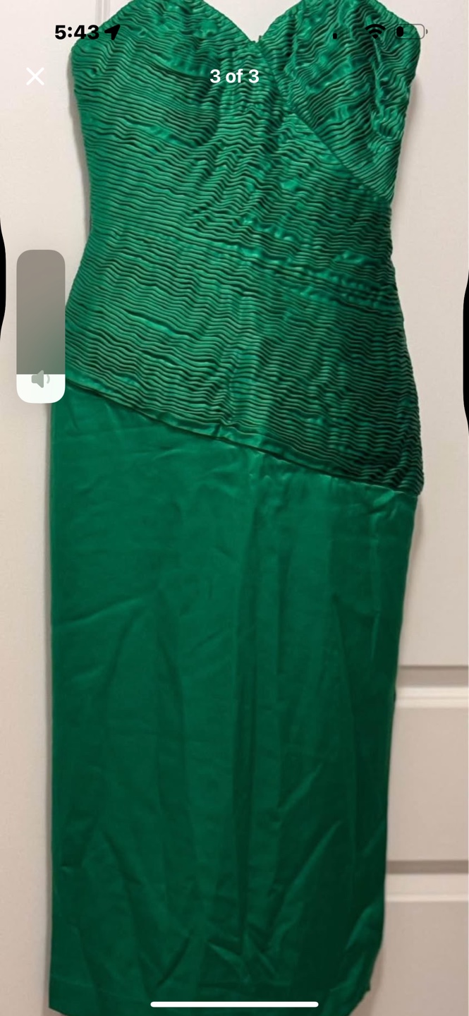Emerald Green Sateen Dress and Bolero Jacket Set - photo 3