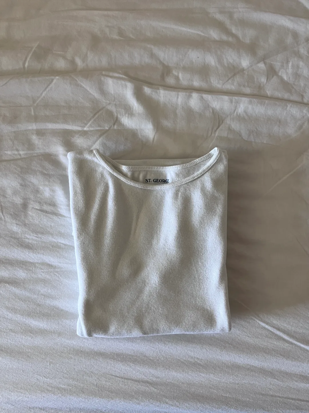 Brandy Melville (St. George) white cotton sweater thumbnail