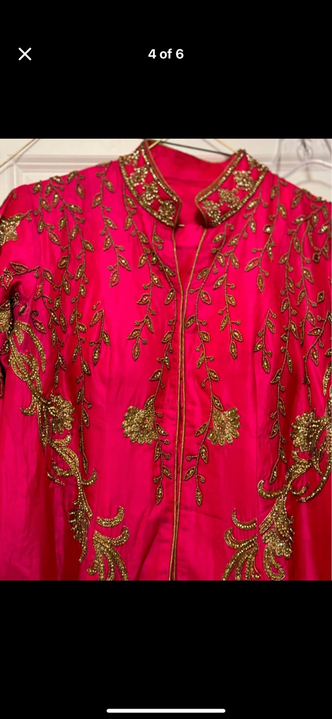 Gorgeous Pink and Gold Indian Wedding Outfit - photo 4