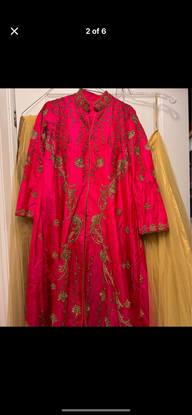 Gorgeous Pink and Gold Indian Wedding Outfit - photo 2