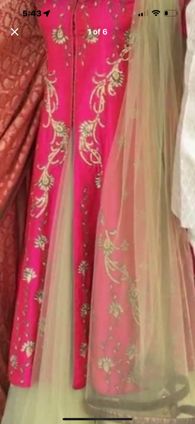 Gorgeous Pink and Gold Indian Wedding Outfit