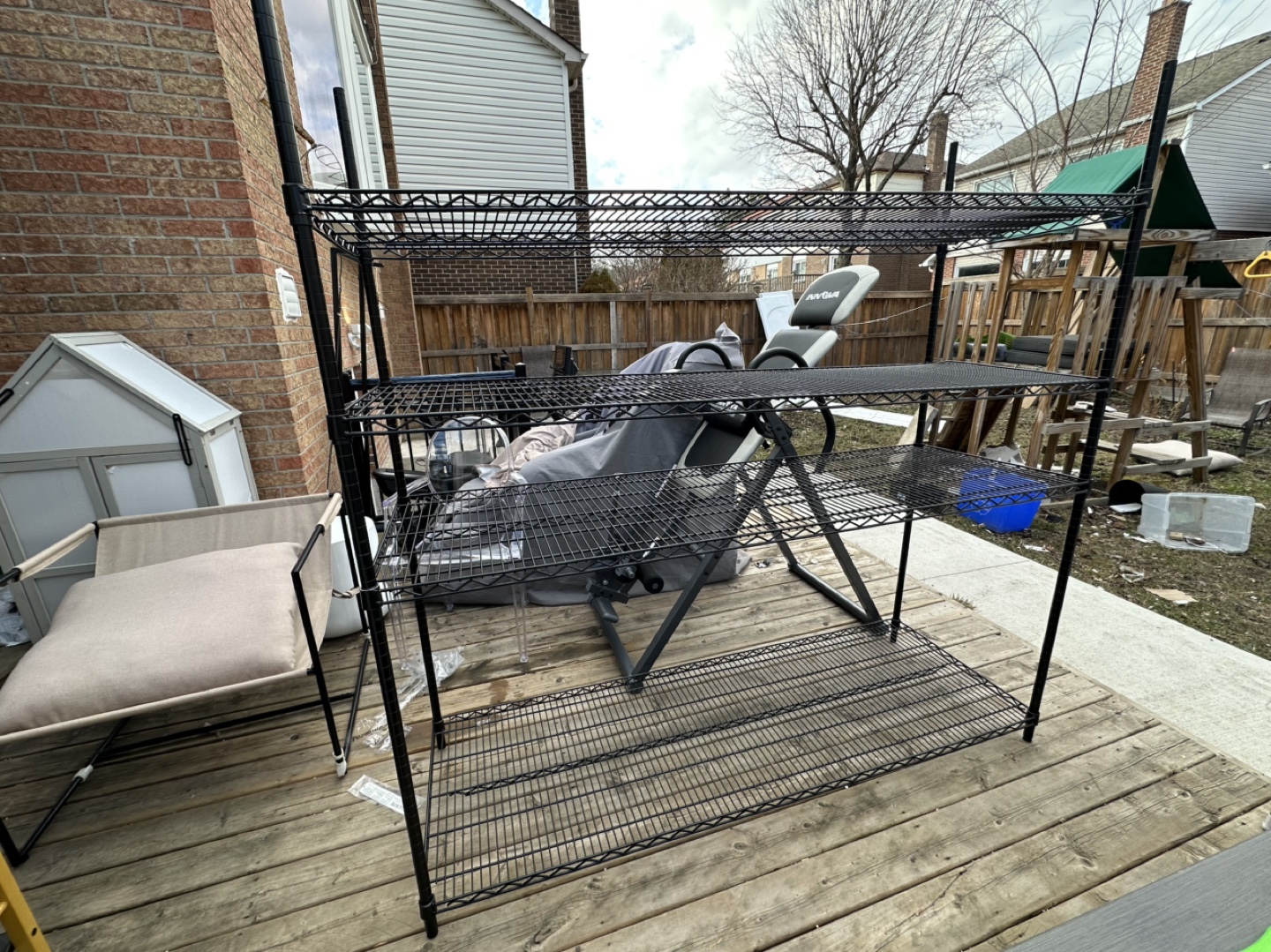 Hyper Tough 4-Tier Heavy-Duty Wire Shelving Unit - photo 5