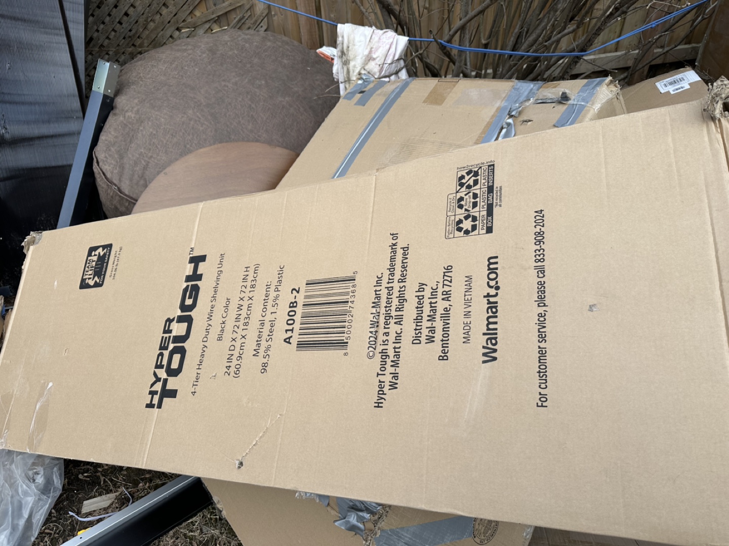 Hyper Tough 4-Tier Heavy-Duty Wire Shelving Unit