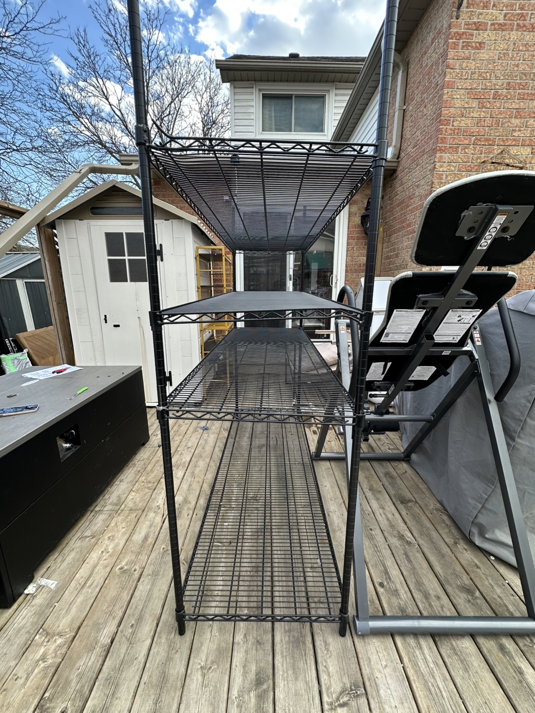 Hyper Tough 4-Tier Heavy-Duty Wire Shelving Unit - photo 2