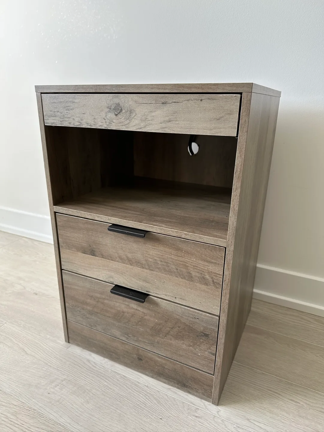 Nightstand with Built-in Outlet + USB Ports thumbnail
