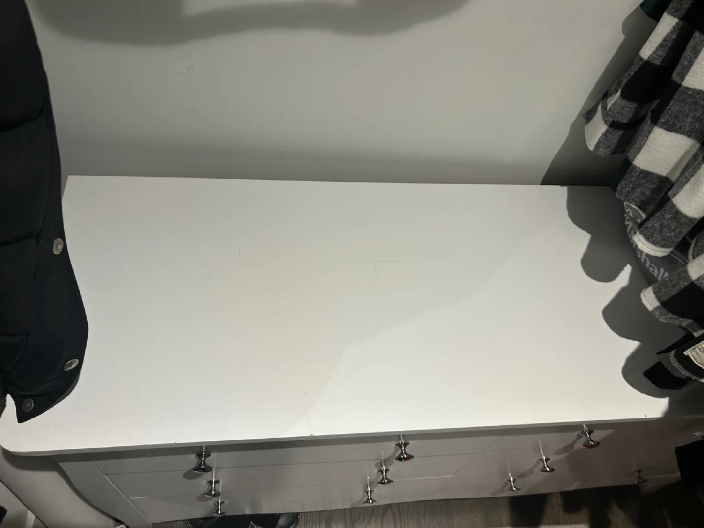 White Six-Drawer Dresser thumbnail