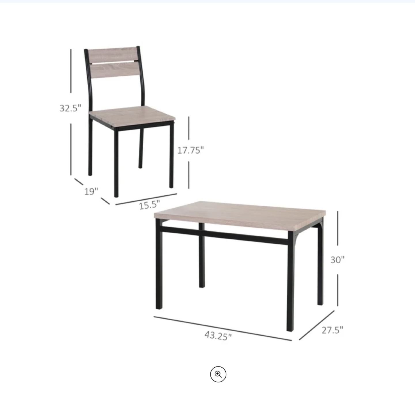 Dining Set - Table and Four Chairs - photo 5