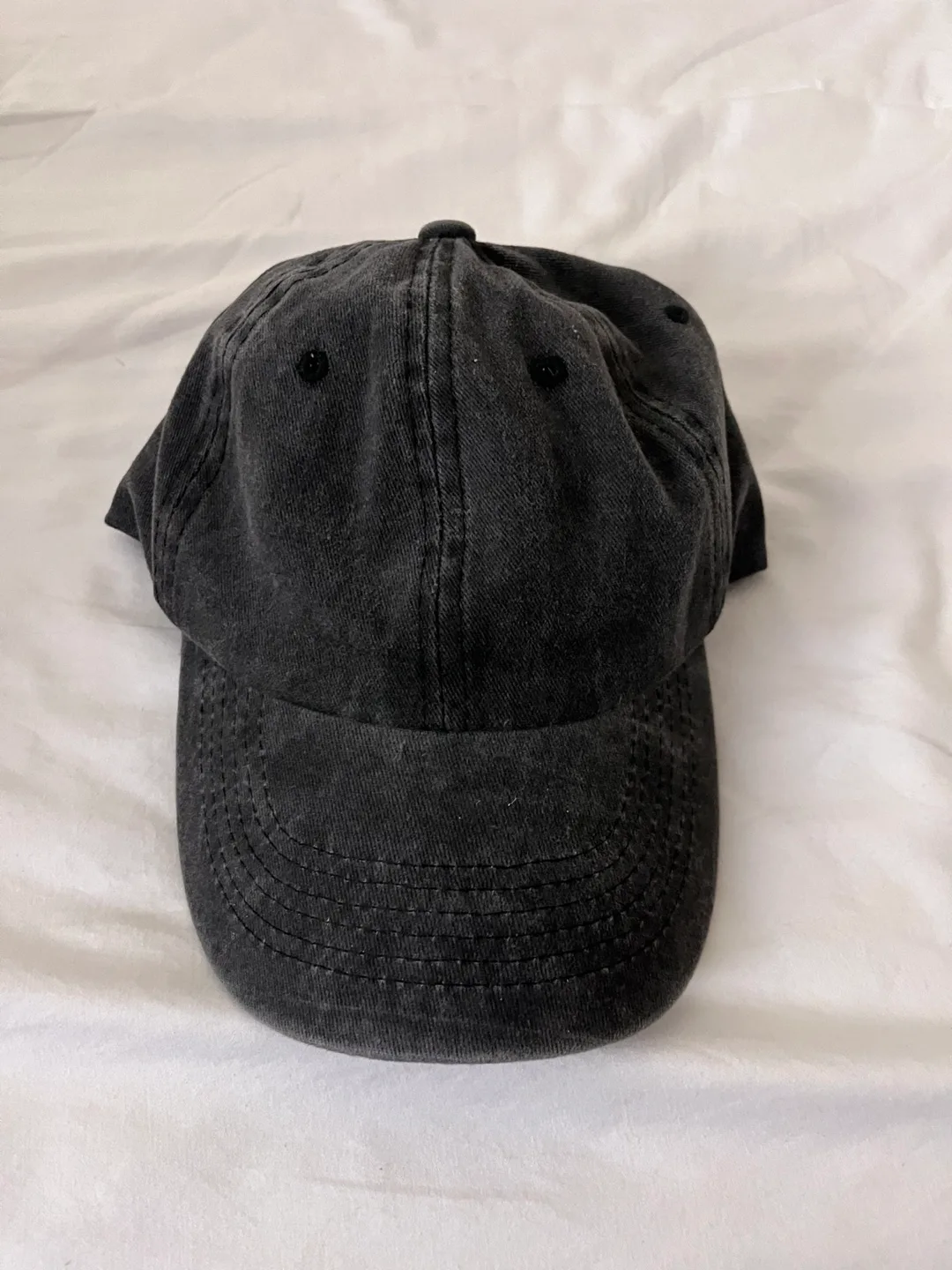 Black Washed Cotton Baseball Cap thumbnail