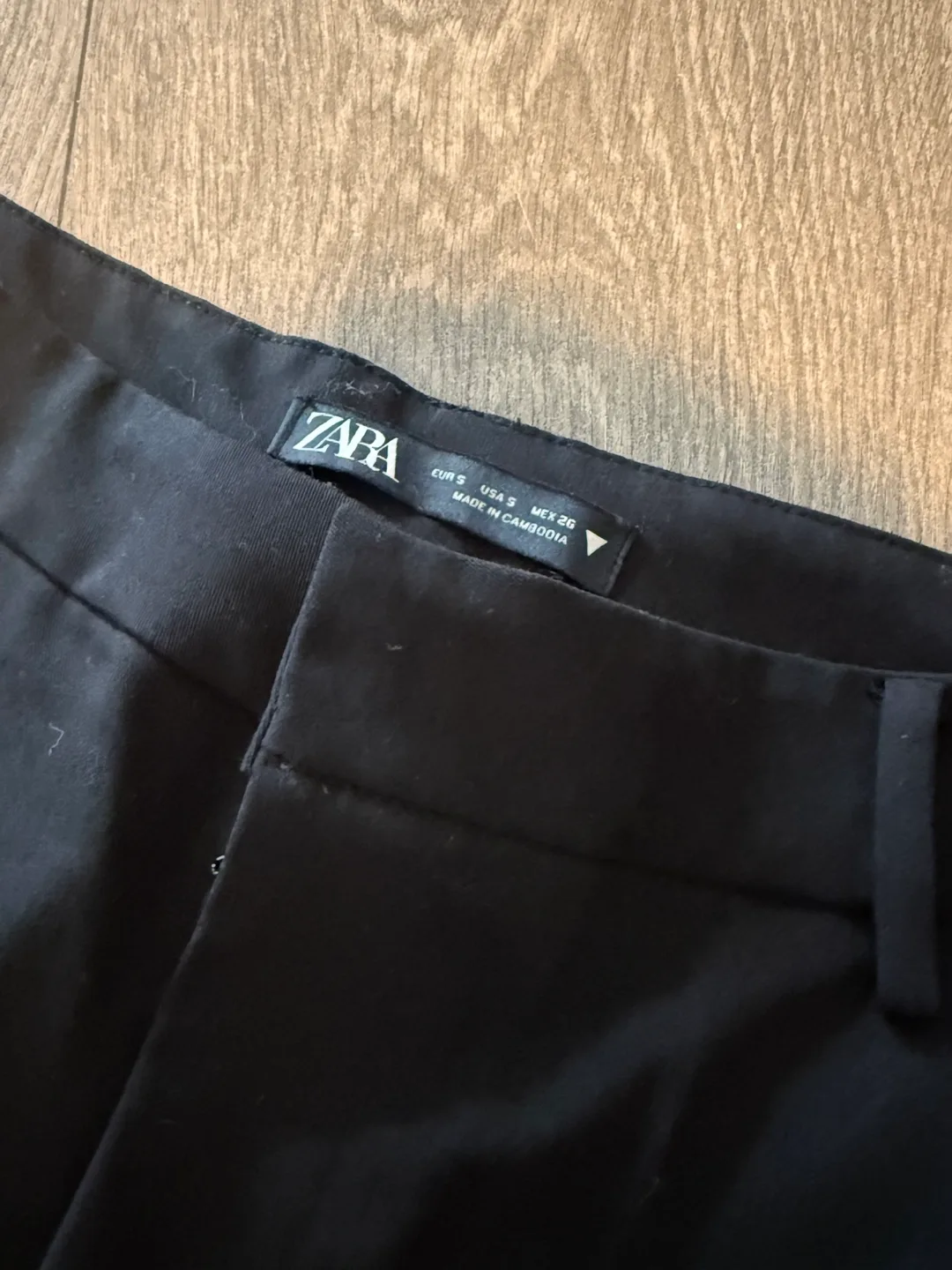 Zara Women's Black Straight Leg Pants Size US 8/MEX 26 image indicator(2)