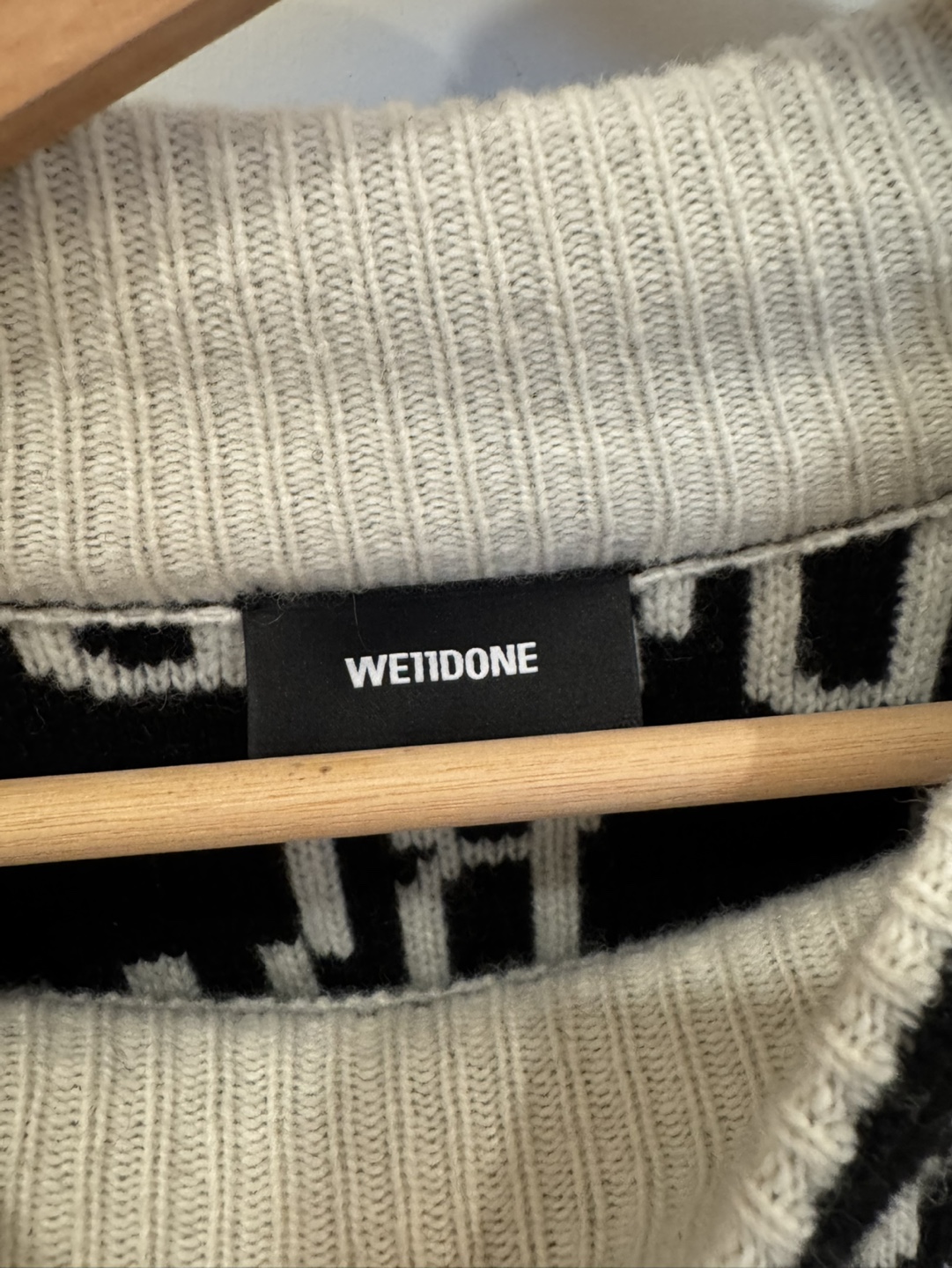 WE11DONE Knit Sweater - Size L - photo 2