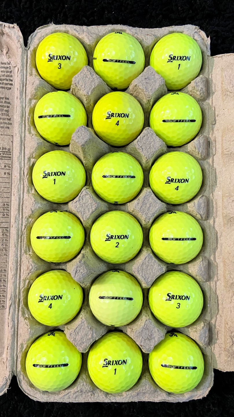 18 Srixon Soft Feel Yellow Golf Balls - photo 2