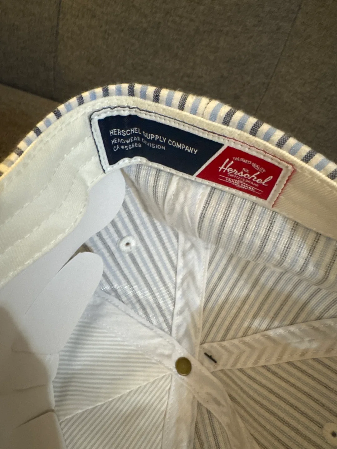 New Herschel Supply Co. Striped Baseball Cap image indicator(3)