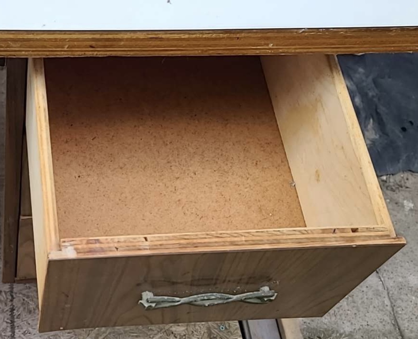 Vintage Desk with World Map Top - photo 3