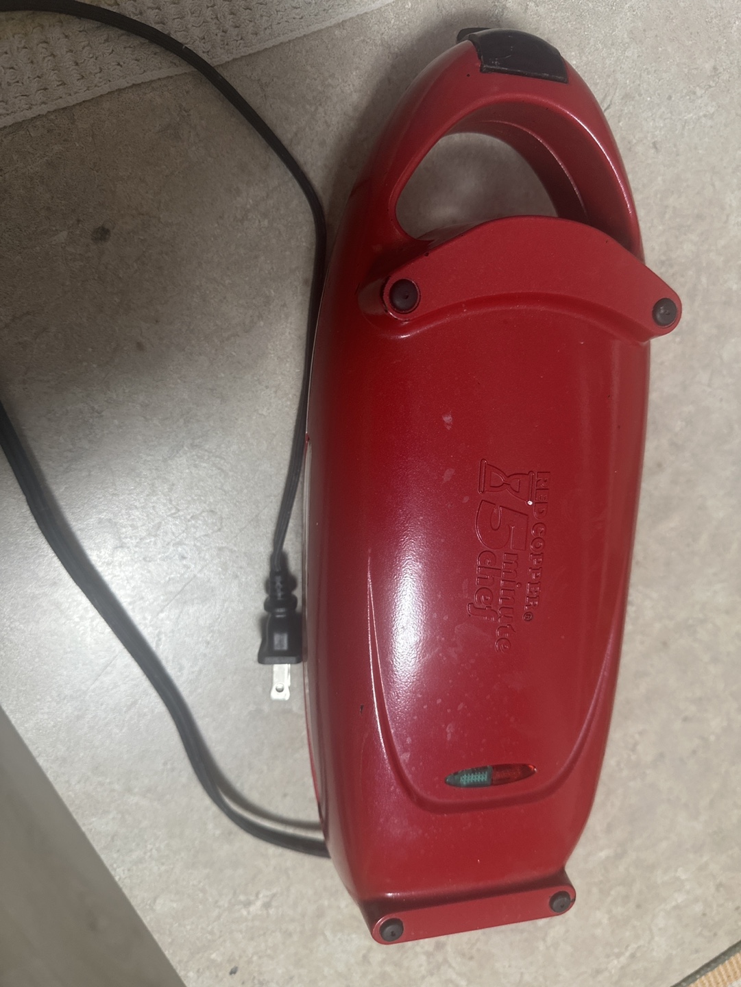 Red copper 5 minuts chef Electric Panini Press