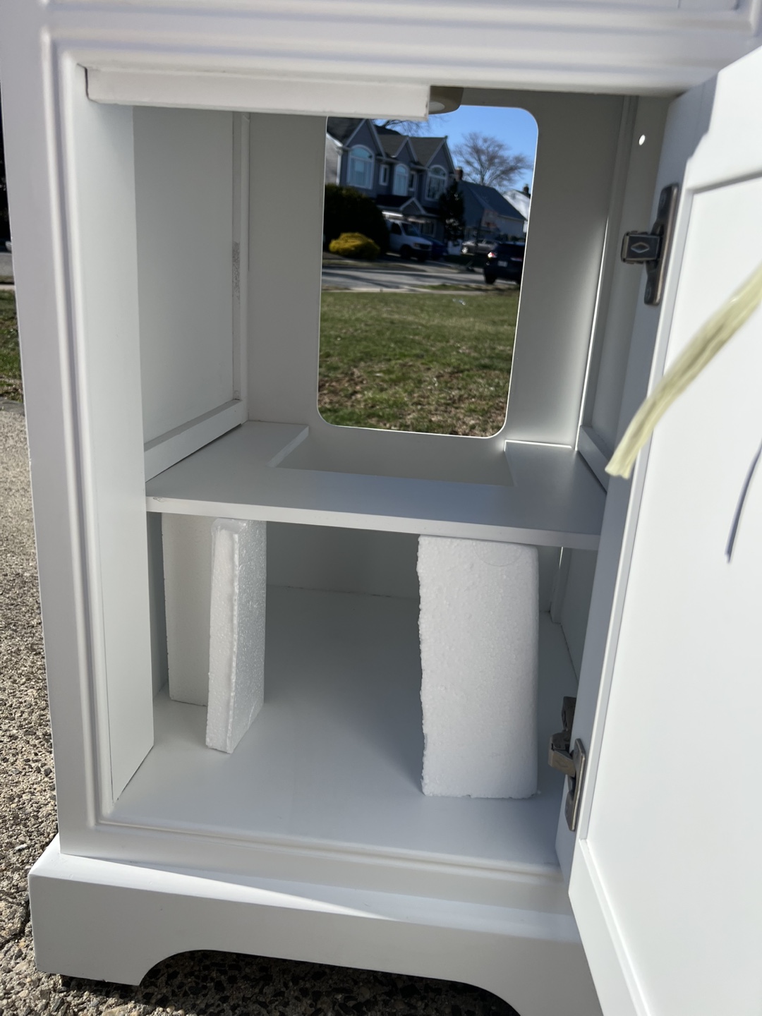 19” White Marble Top Bathroom Vanity with Single Sink - photo 2