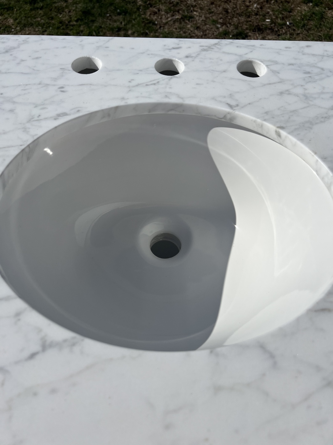 19” White Marble Top Bathroom Vanity with Single Sink - photo 4