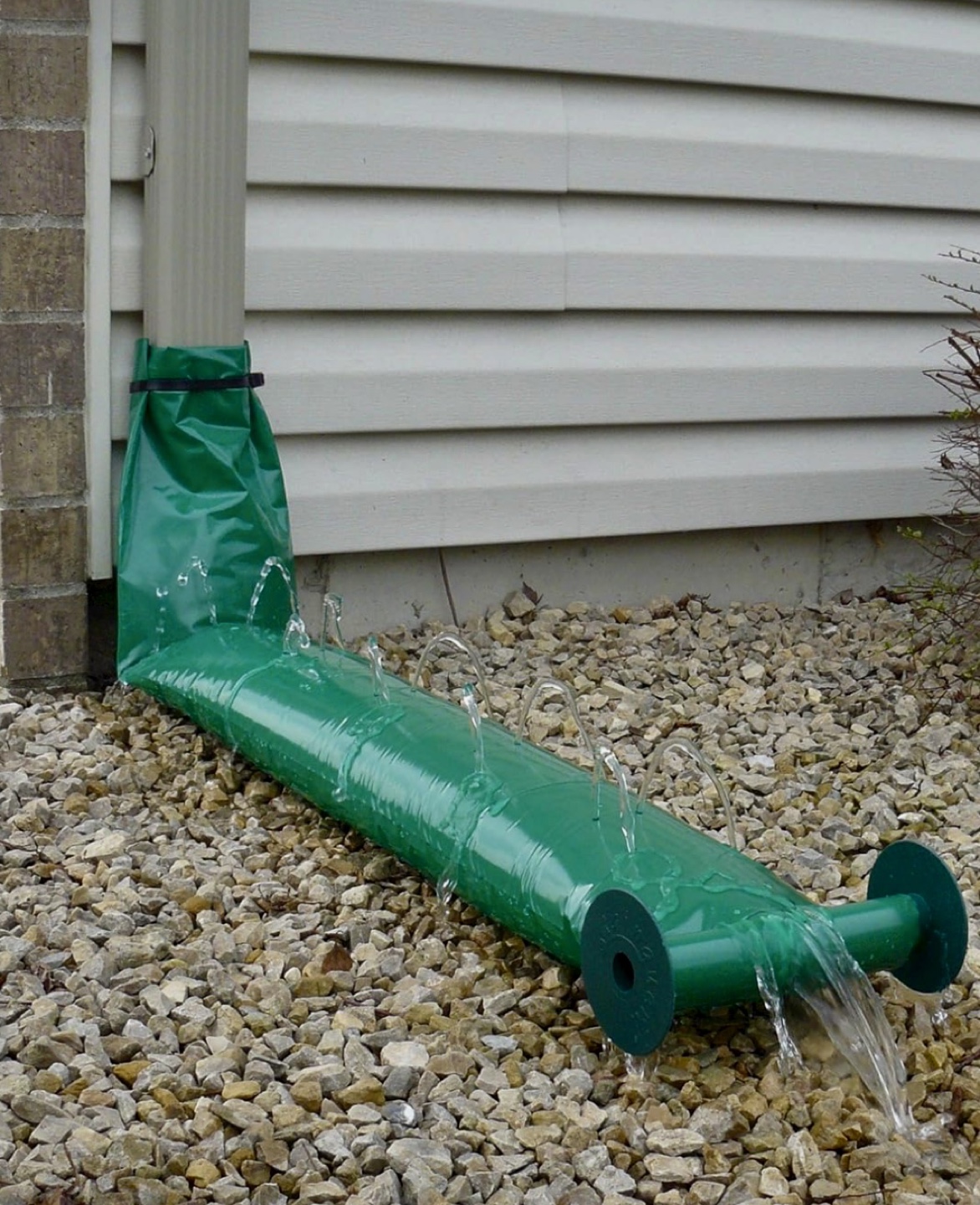 RainXverter - Green Reusable Downspout Extension