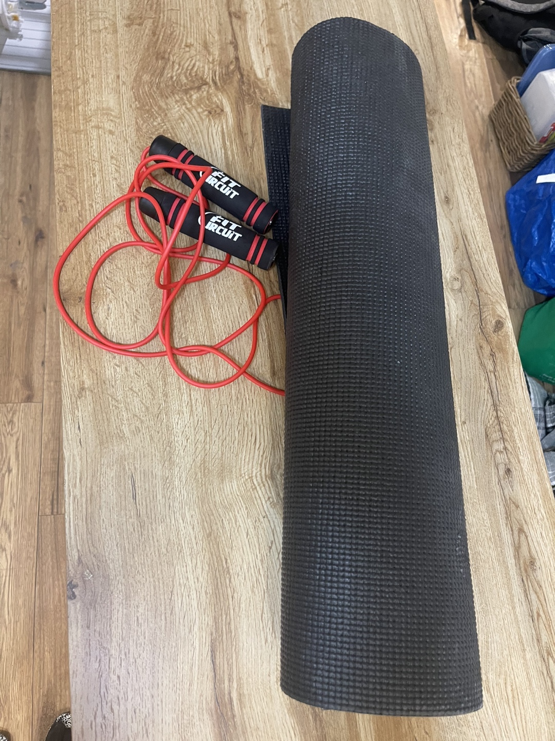 Yoga Mat and Jump Rope Set